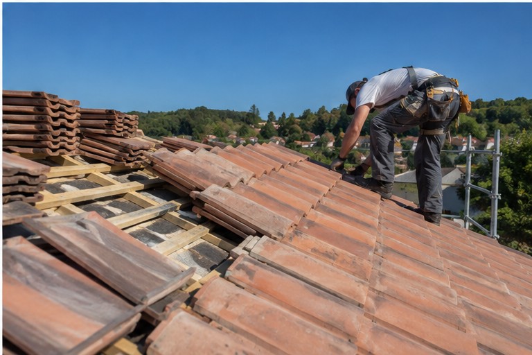 Couvreur à Garat - chantier toiture 4